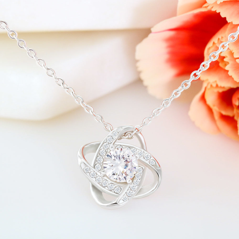 First Time Mum Love Knot Necklace - Perfect Gift (Personalized)
