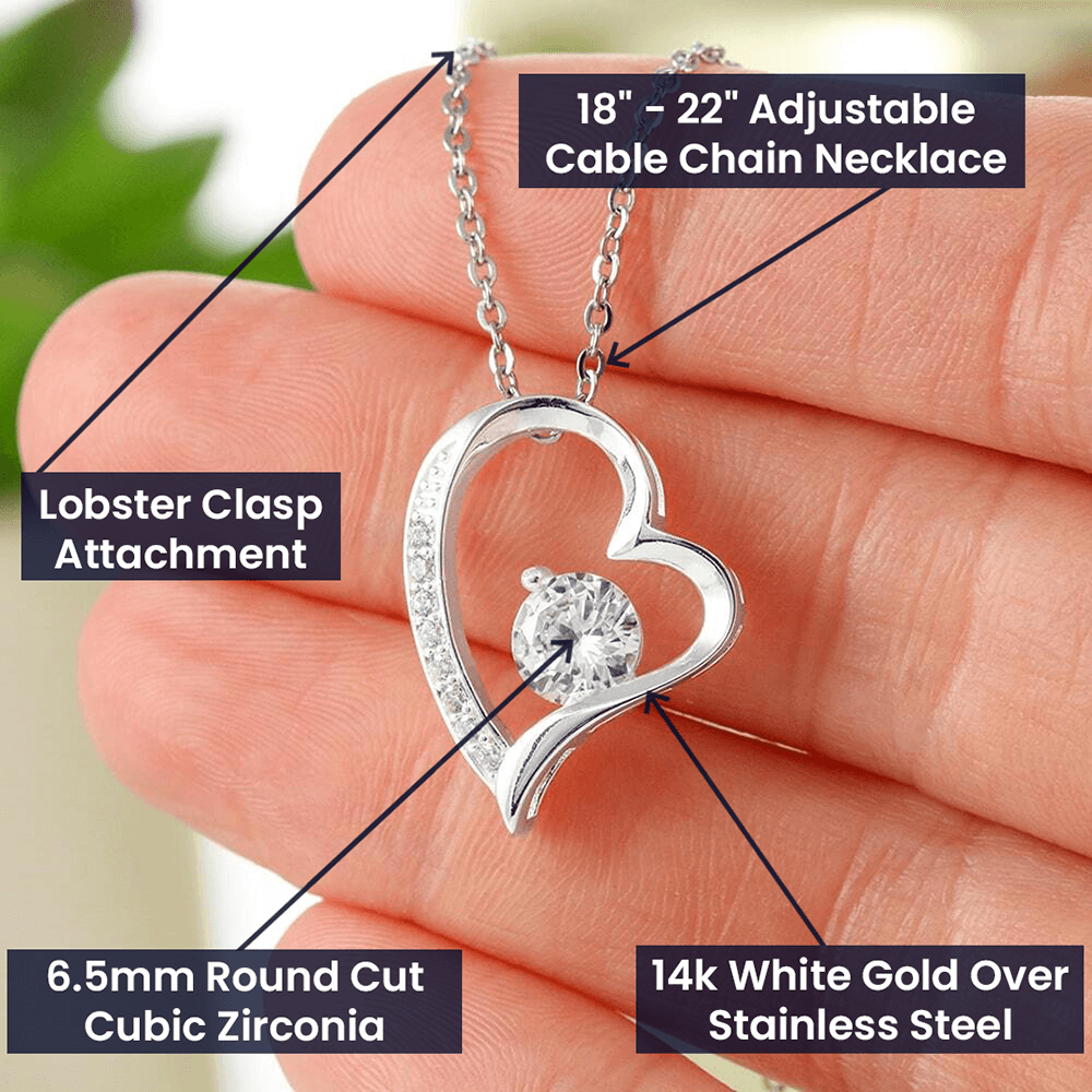 Forever Love Necklace with On Demand Message Card