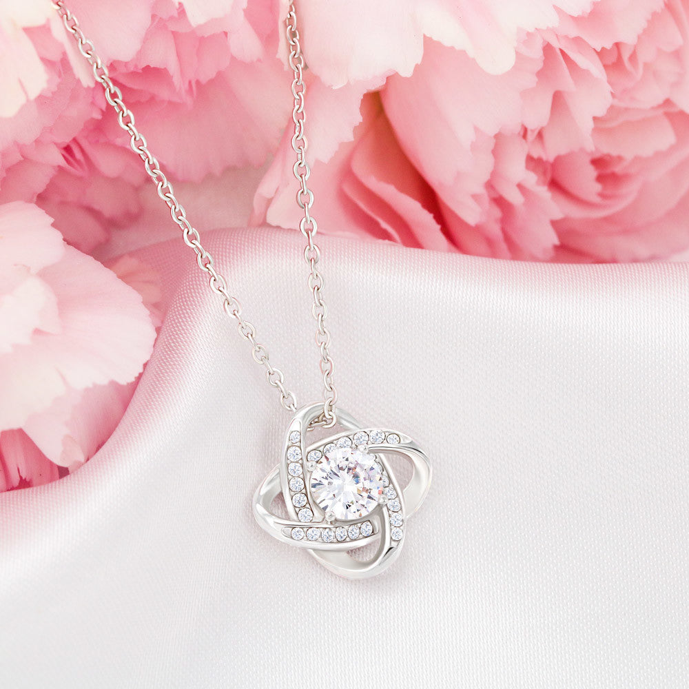 First Mother’s Day Gift – Love Knot Necklace for New Mom