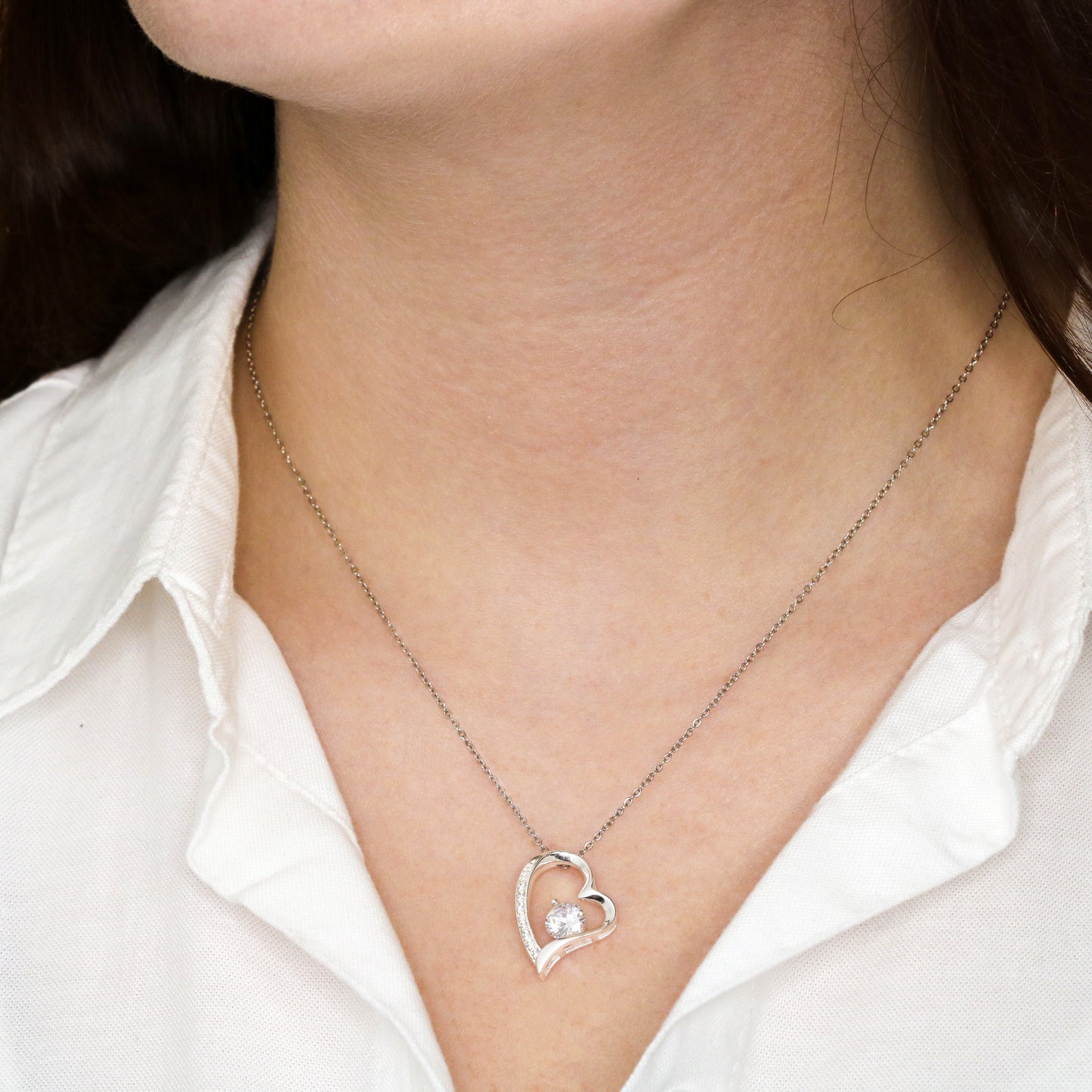 Forever Love Necklace with On Demand Message Card