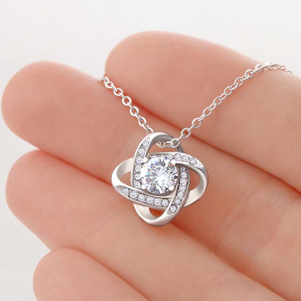 First Time Mum Love Knot Necklace - Perfect Gift (Personalized)