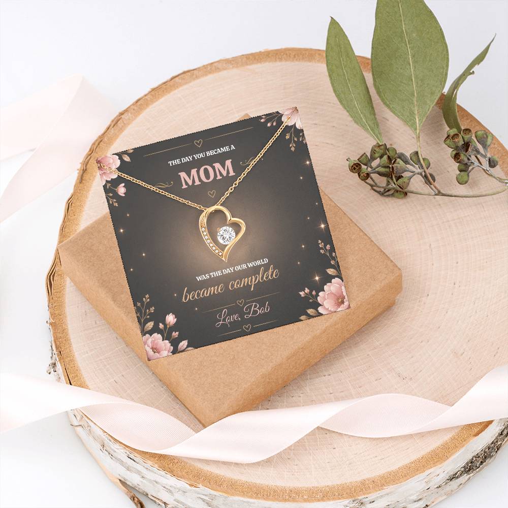 Forever Love Necklace with On Demand Message Card