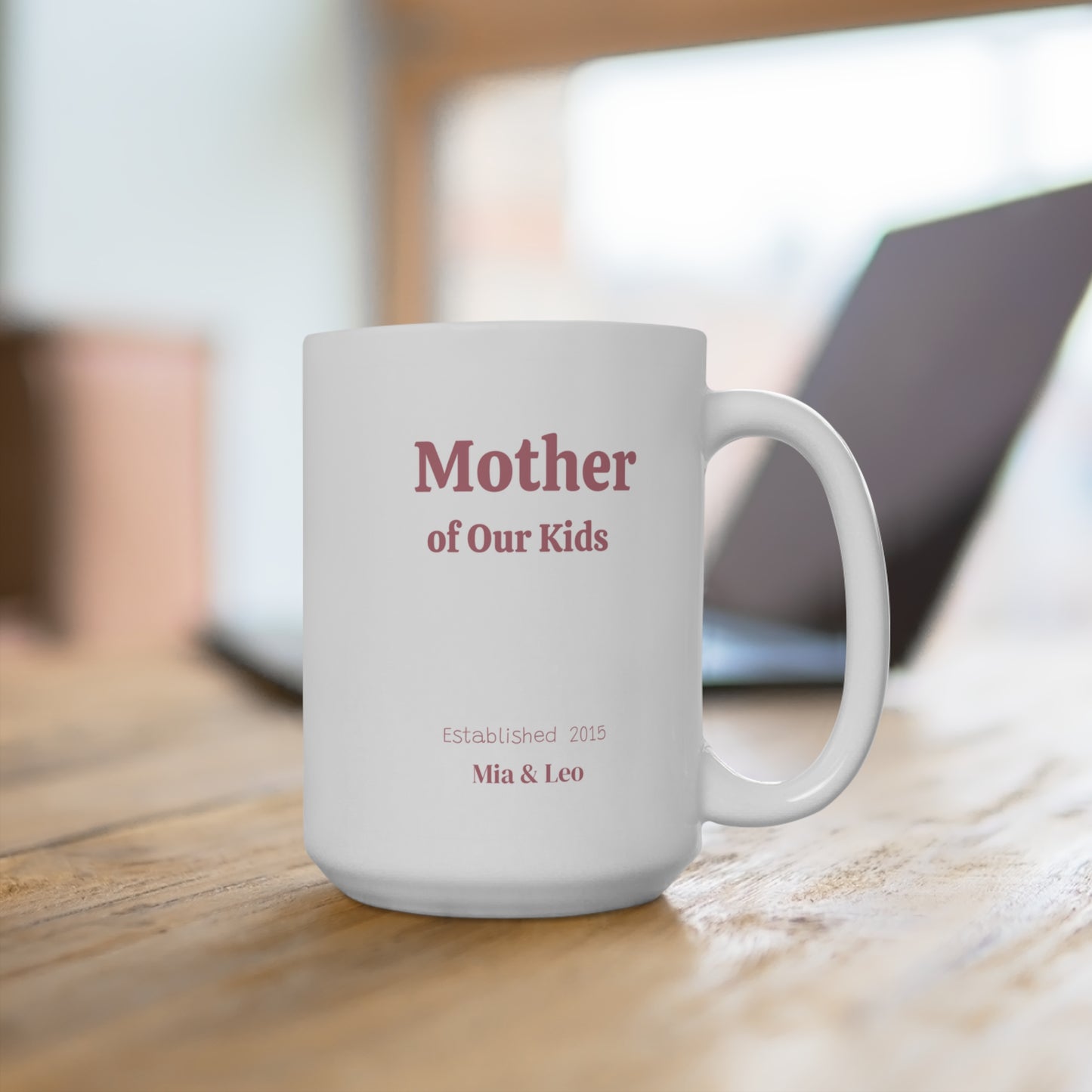 Mother of Our Kids Mug — Gift for Wife from Husband (Personalized)